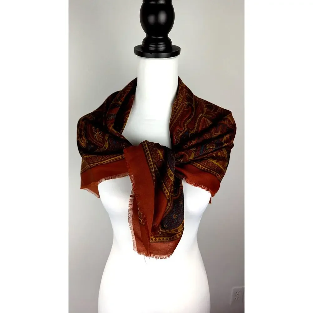 VTG Elaine Gold Made in Italy  Large Shawl  34